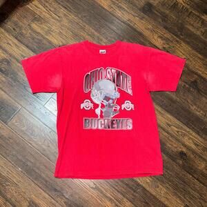 super clean 2000s red ohio state buckeyes graphic